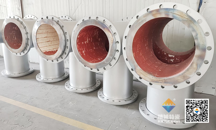 湖南bifa必发耐磨陶瓷内衬三通管道